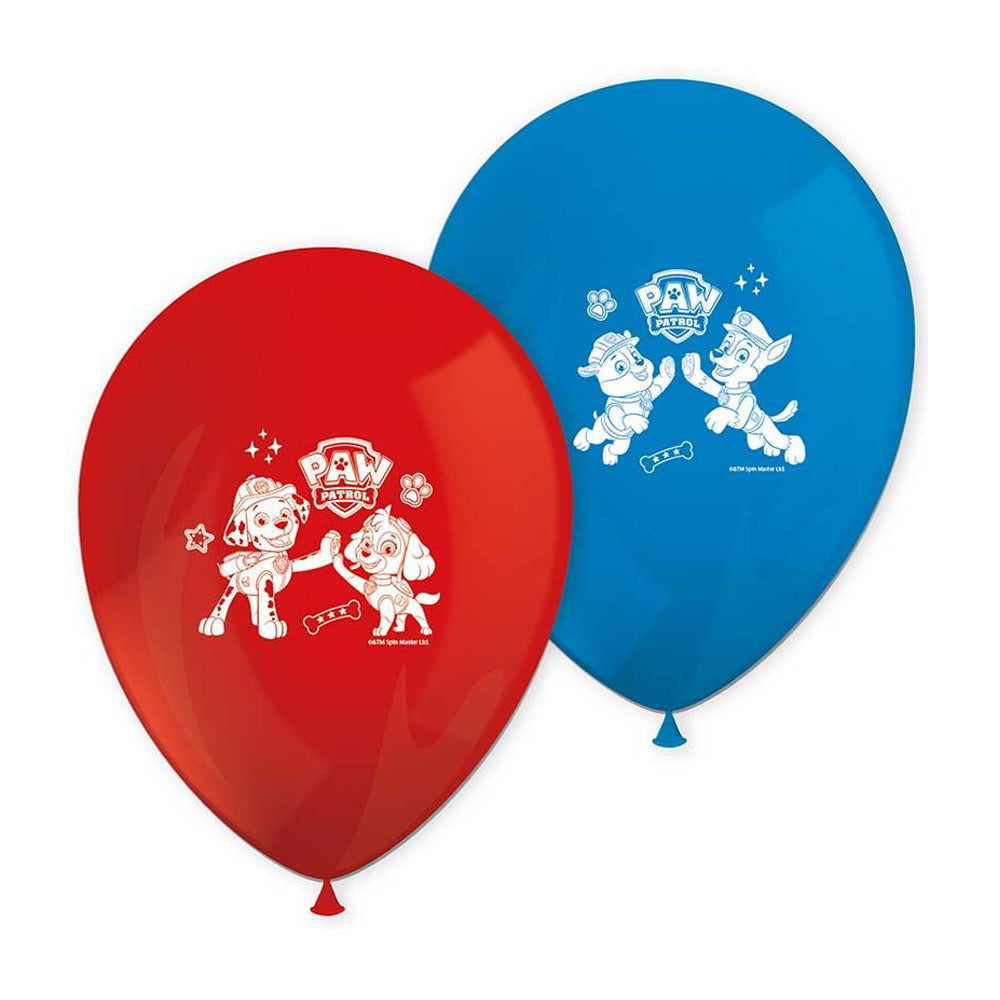 Paw Patrol Latex Balloons - 11" - Pack of 8