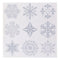 Snowflake Glitter Window Decorations - Sheet of 9