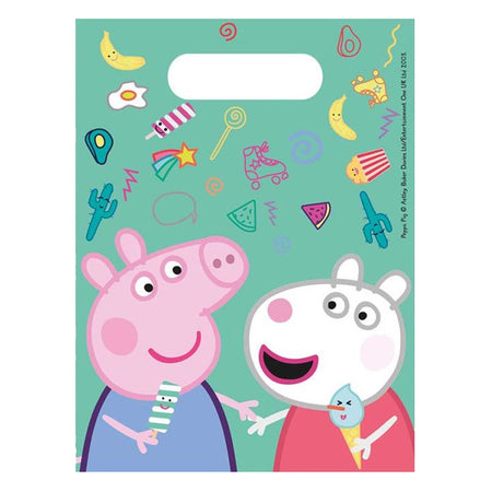 Peppa Pig Paper Party Bags - Pack of 6