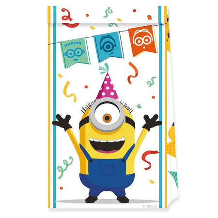 Minions Paper Party Bags – Pack of 4