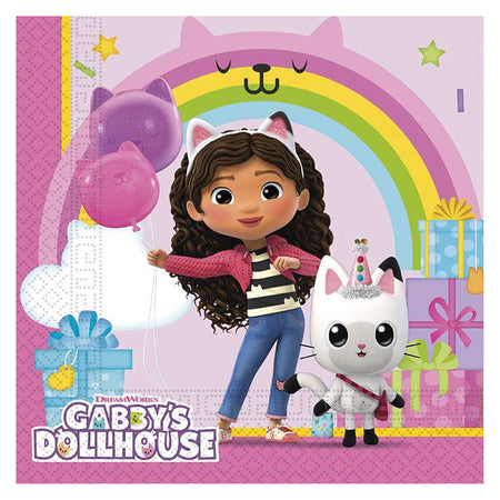 Gabby's Dollhouse Paper Napkins - Pack of 20