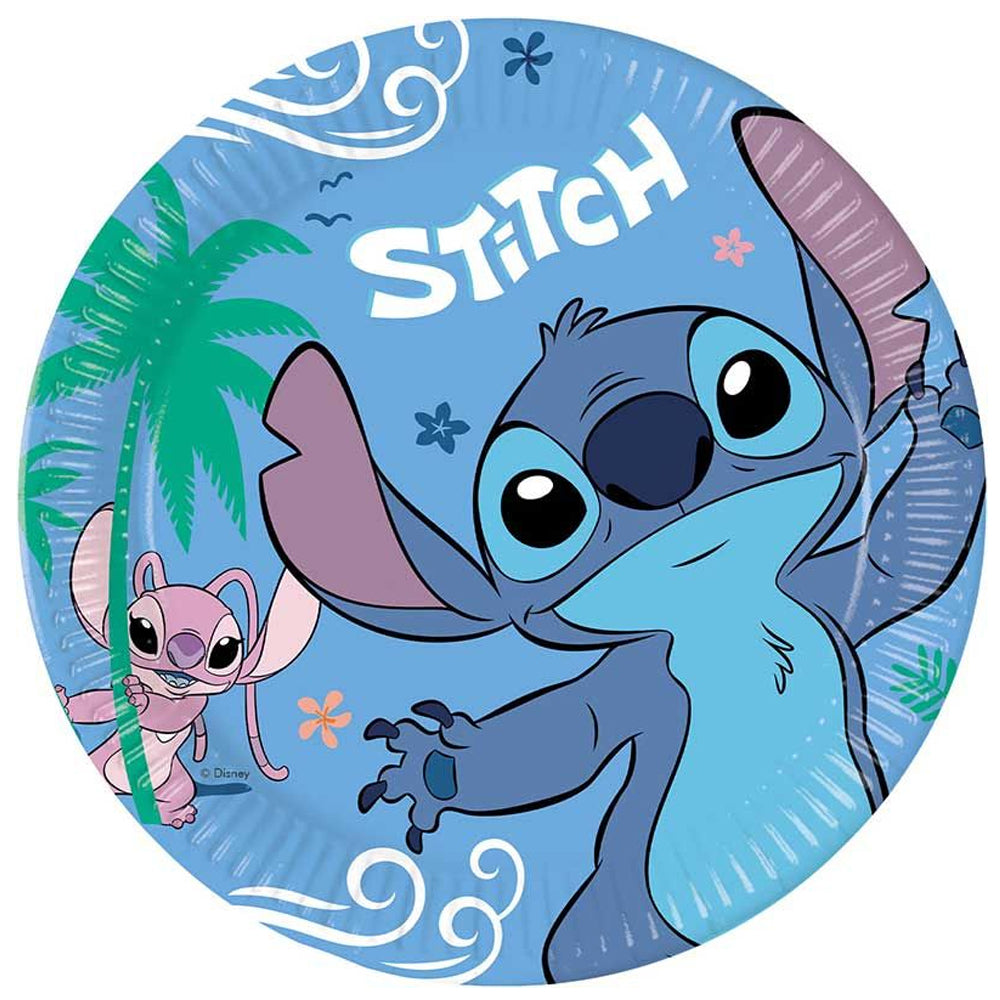 Lilo and Stitch Paper Plates - 23cm - Pack of 8