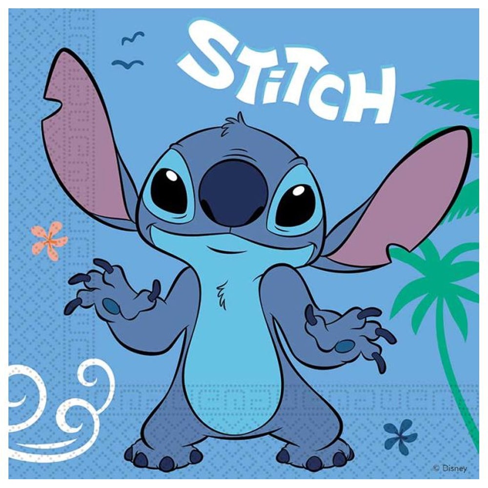 Lilo and Stitch Paper Napkins - 33cm- Pack of 20