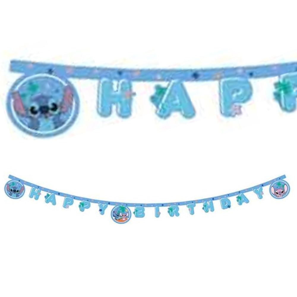 Lilo and Stitch Happy Birthday Card Banner - 2m