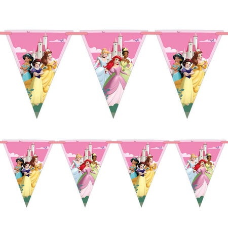 Disney Princess Plastic Flag Bunting - 2.3m