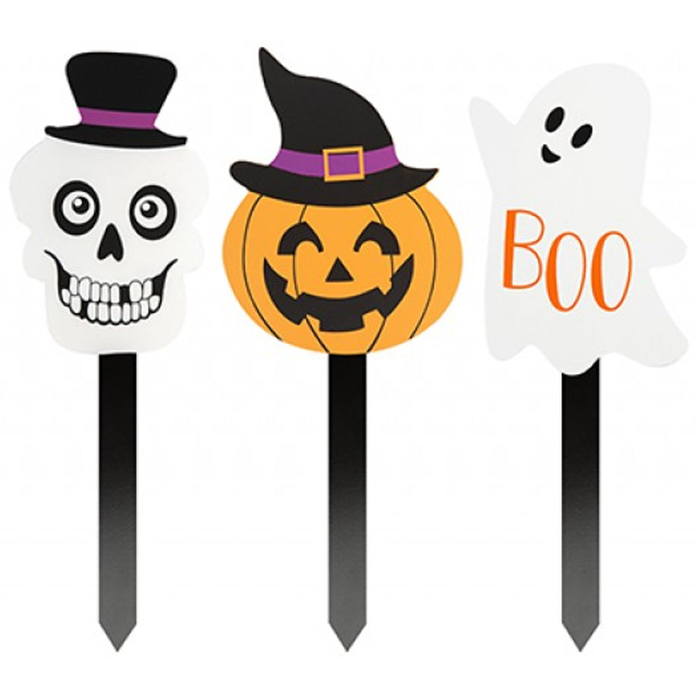 Wooden Halloween Sign Decorations - Assorted Designs - 39cm -  Each