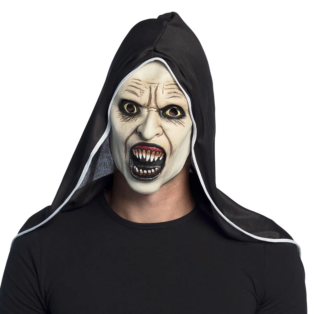Scary Screaming Nun Latex Halloween Mask