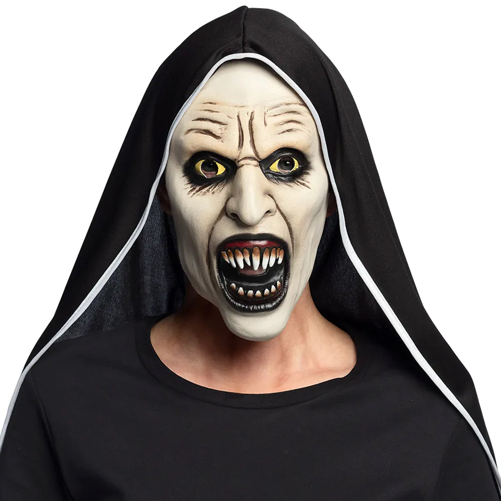 Scary Screaming Nun Latex Halloween Mask