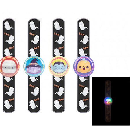 Halloween LED Flashing Snap Band Bracelet - 4 Designs - Each