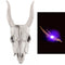 Goat Head Halloween Prop With Light Up LED Eyes - 41cm
