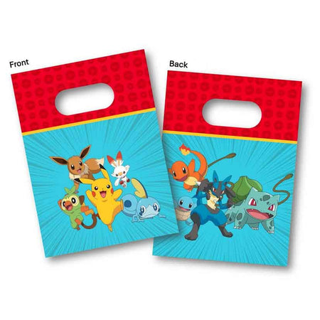 Pokemon Paper Party Bags - Pack of 4