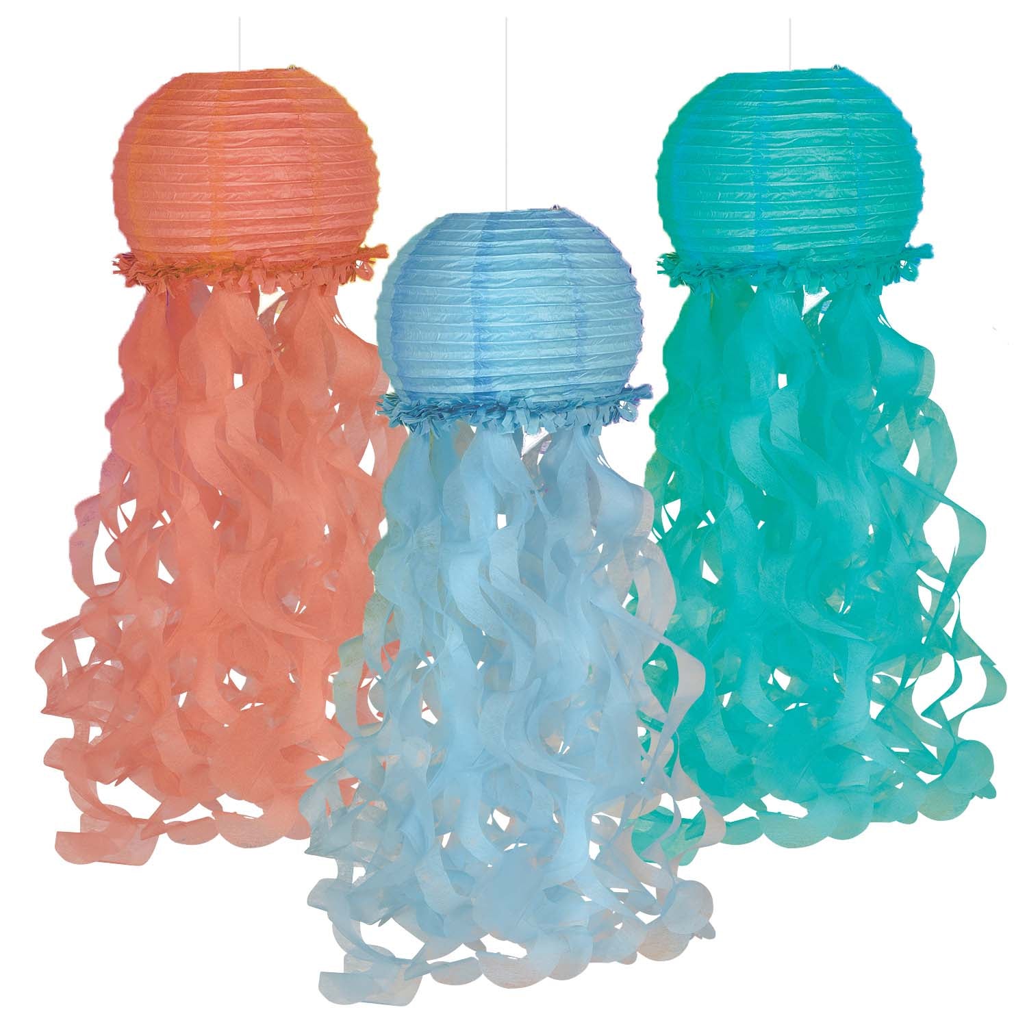 Jellyfish Lanterns - 89cm - Pack of 3
