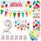 9th Birthday Rainbow Balloons Decoration Pack
