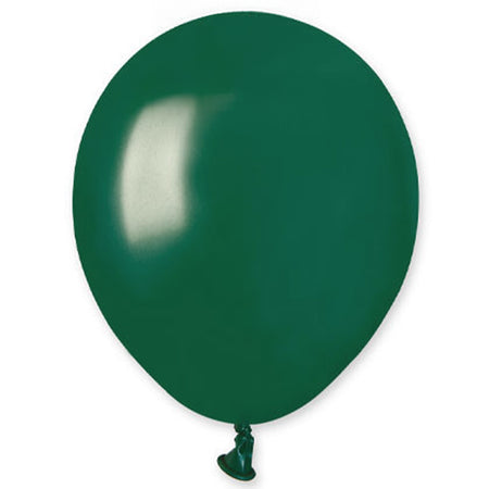 Dark Emerald Green Mini Latex Balloons - 5