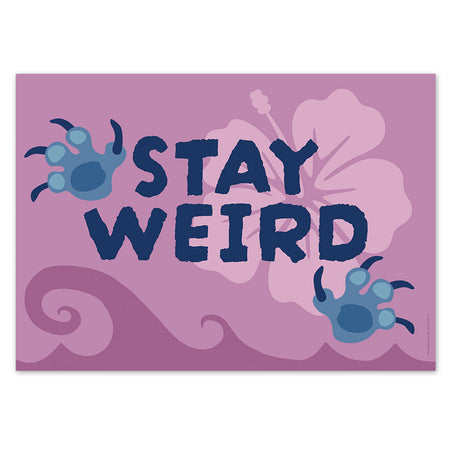 Aloha Adventures Stay Weird Poster - A3