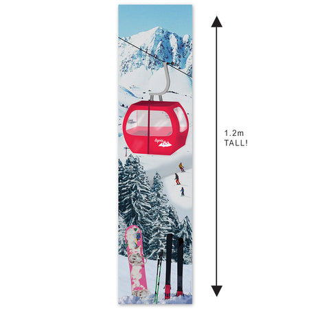 Après Ski Gondola Ski Scene Portrait Banner - 30cm x 120cm