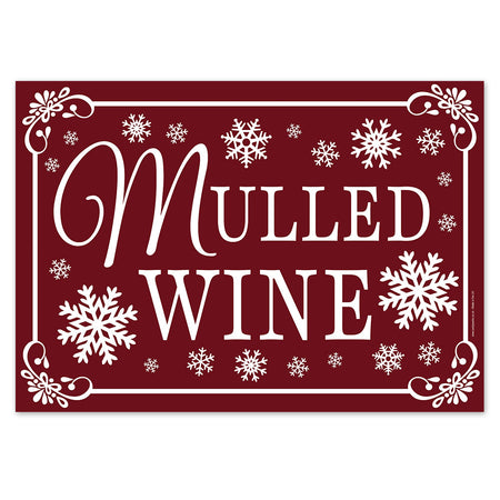 Mulled Wine Poster Sign - A3