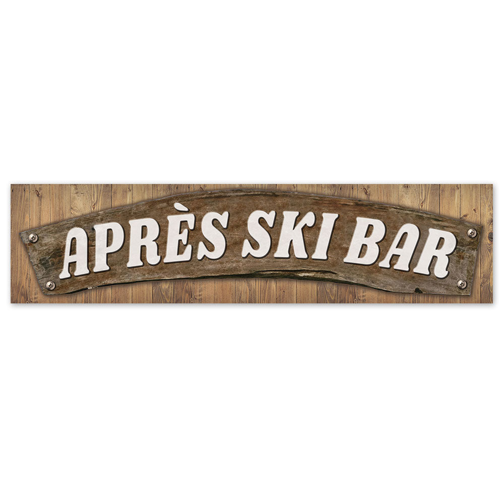 Après Ski Lodge Bar Sign Banner - 120cm x 30cm