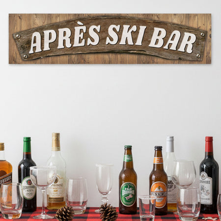 Après Ski Lodge Bar Sign Banner - 120cm x 30cm
