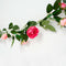 Artificial Pink Rose Garland Decoration - 2m