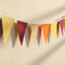 Autumn Colours Fabric Bunting - Burgundy, Coffee, Orange & Yellow - 8m