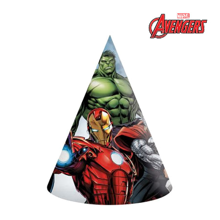Avengers Infinity Stones Cone Party Hats - Pack of 6