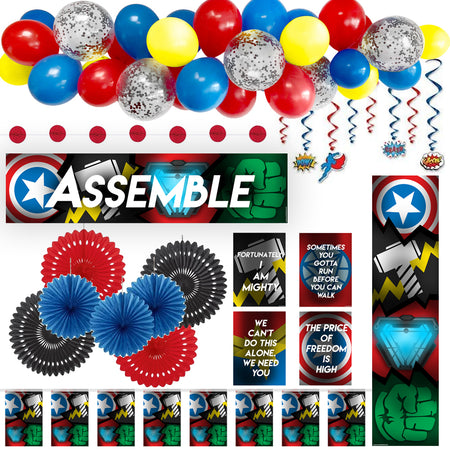 Superheroes Assemble Decoration Party Pack