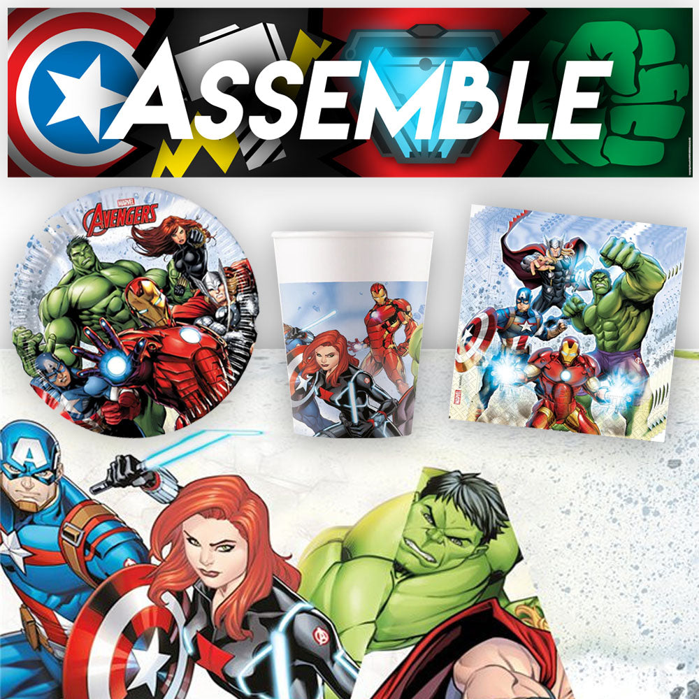 Avengers Infinity Stones Tableware Pack for 8 with FREE Banner!