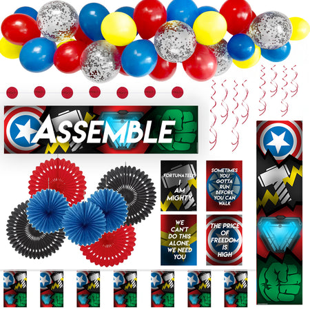 Superheroes Assemble Decoration Party Pack