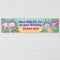 Axolotl Personalised Banner - 120cm x 30cm