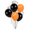 Black & Orange Halloween Confetti Balloon Mix - Pack of 26