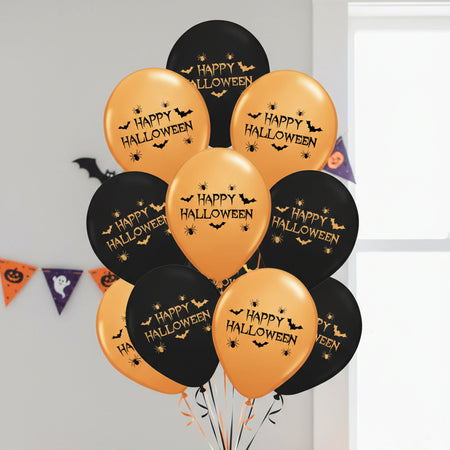 Halloween Latex Balloons - 10
