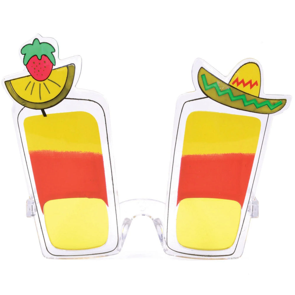 Mexican Tequila Cocktail Glasses - Novelty Fiesta Party Glasses