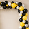 Black, Yellow and Silver Balloon Arch Decoration DIY Kit - 2.5m