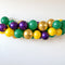 Purple, Green & Yellow Balloon Arch DIY Kit - 32 Balloons - 2.5m