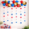 Red Balloon Garland Kit With Star String Decorations - 2.5m