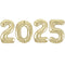 2025 Gold New Year Foil Number Balloons - 34