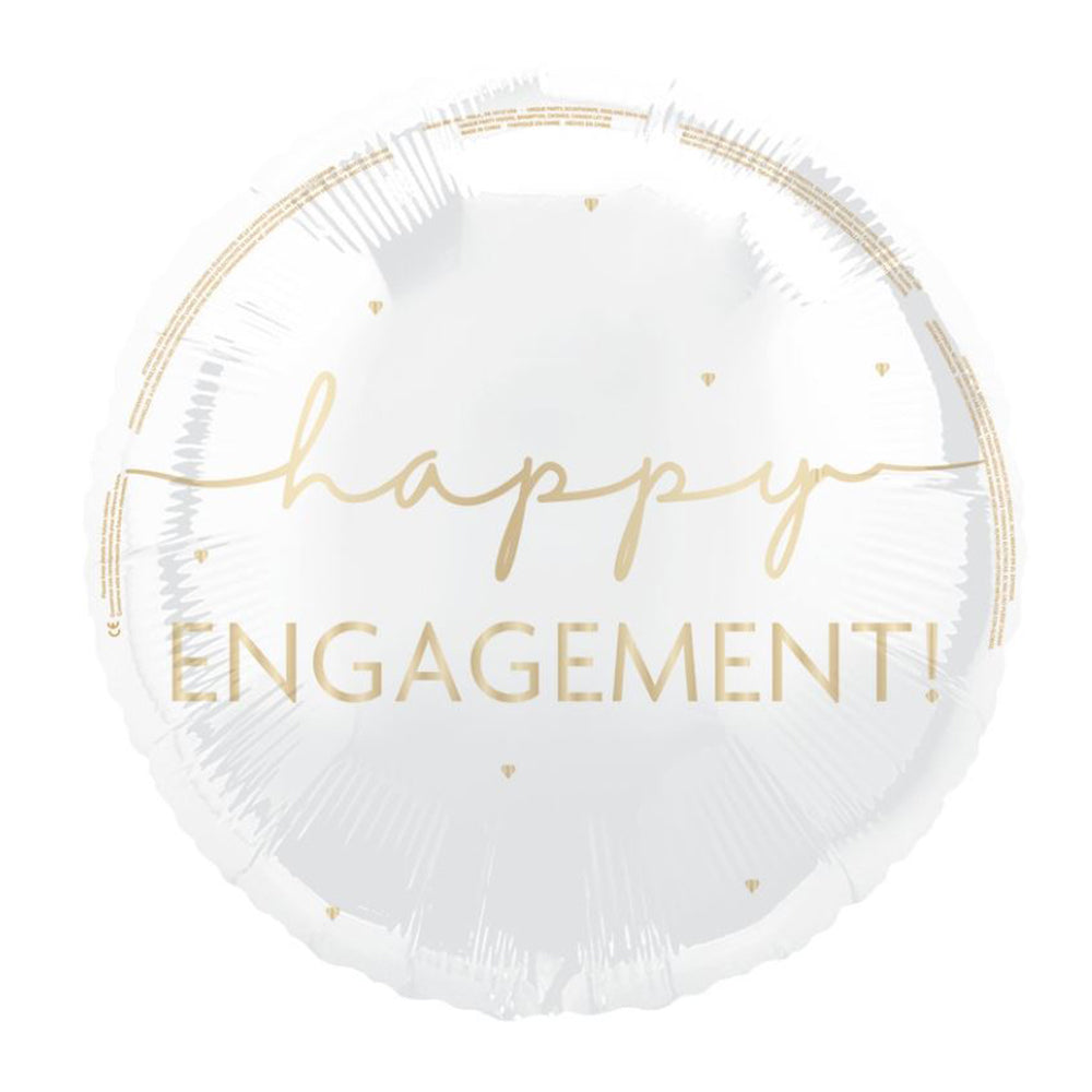 Happy Engagement Round Foil Balloon - 18"