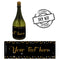 Birthday Sparkle Gold Personalised Mini Champagne Bubbles - Pack of 16