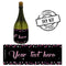 Birthday Sparkle Pink Personalised Mini Champagne Bubbles - Pack of 16