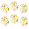 Gold Star Shaped Confetti Filled Balloons - 12