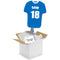 Personalised Inflated Blue Sports Shirt Foil Balloon in a Box - 24