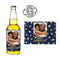 Father's Day Blue Glitz Personalised Photo Beer Bottle Labels - Sheet of 4