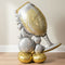 Bubbly Wine Glass Large Air Fill Foil Balloon - No Helium Required  - 104cm x 129cm
