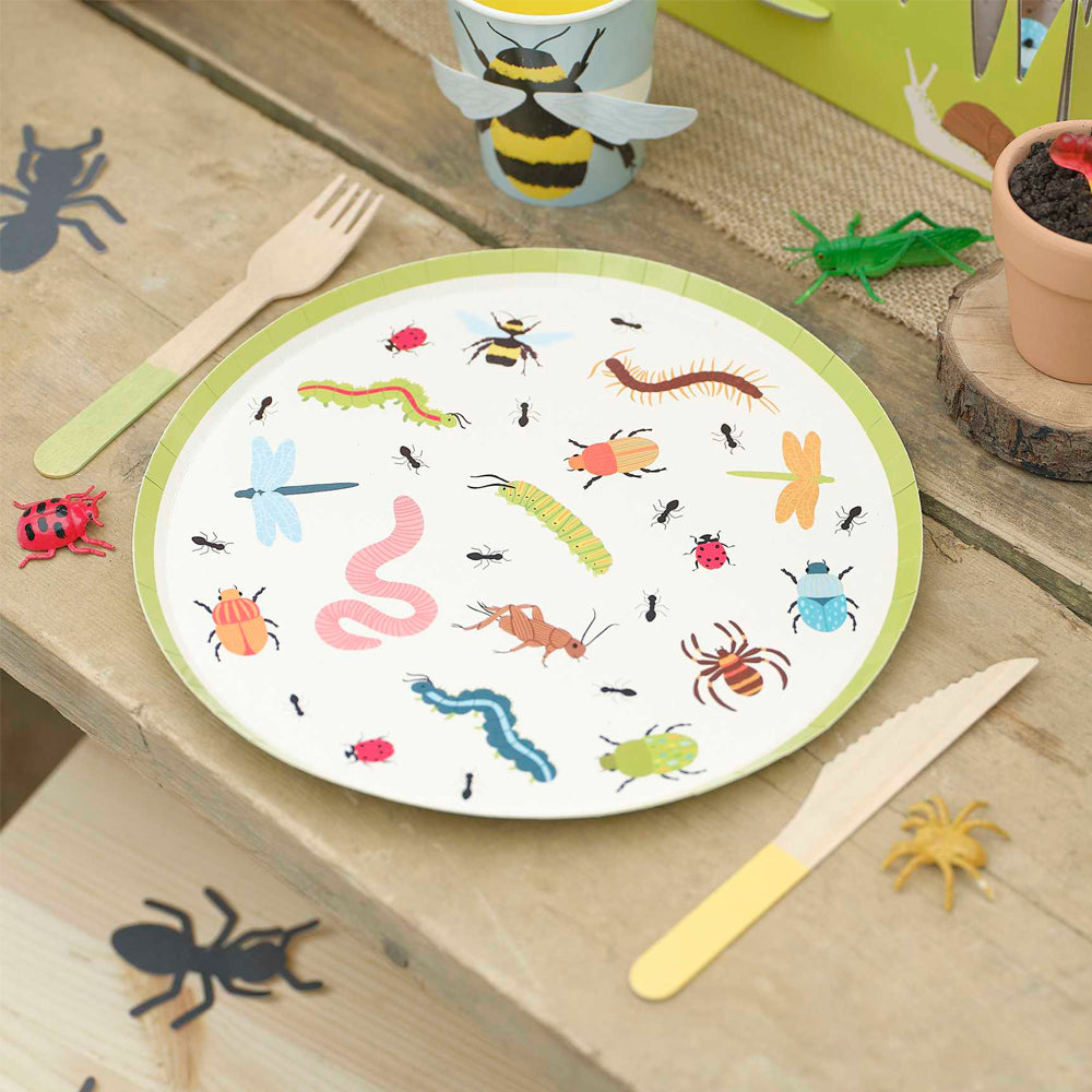 Bug Party Paper Plates - 25cm - Pack of 8