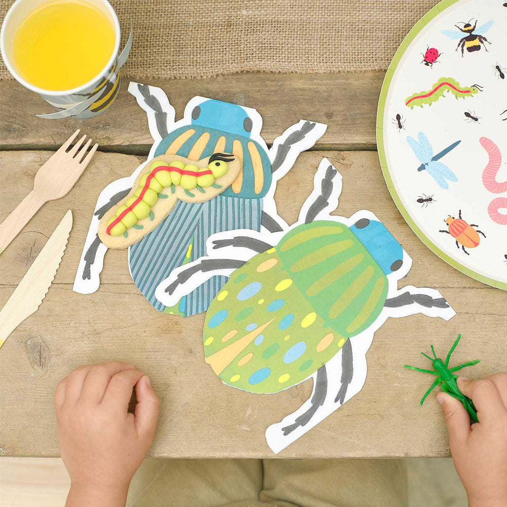 Bug Party Paper Napkins - 16cm - Pack of 16