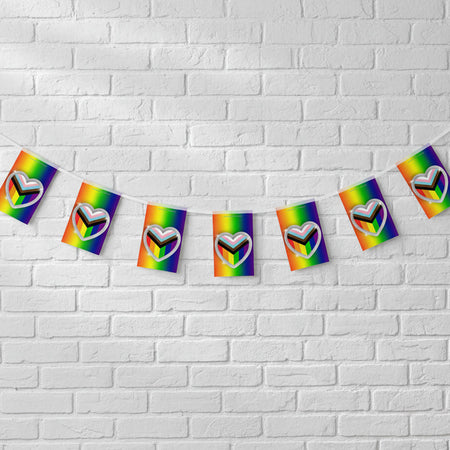 Pride Glitter Effect Rainbow Bunting - 2.4m
