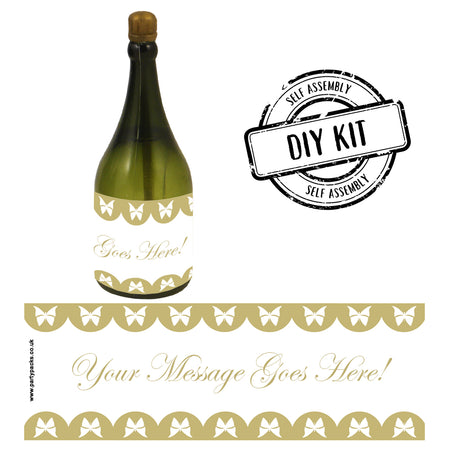 Butterfly Personalised Mini Champagne Bubbles - Pack of 16