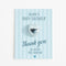 Personalised Baby Shower Favours - Baby Blue - Pack of 8