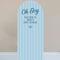 Baby Blue Stripe Personalised Sailboard Stand-Up - 185cm